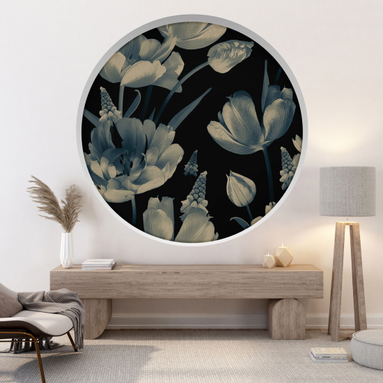 Vinilo Adhesivo Decorativo trampantojo 3D - Flores