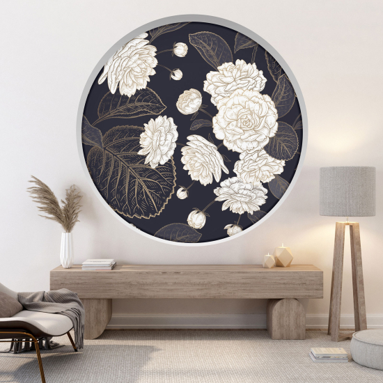 Vinilo Adhesivo Decorativo trampantojo 3D - Flores