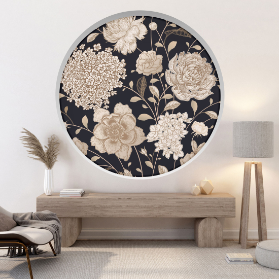 Vinilo Adhesivo Decorativo trampantojo 3D - Flores