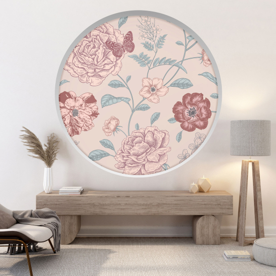 Vinilo Adhesivo Decorativo trampantojo 3D - Flores
