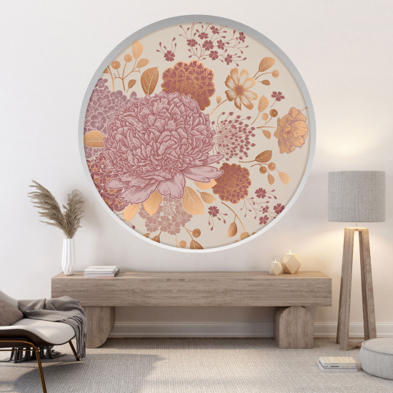 Vinilo Adhesivo Decorativo trampantojo 3D - Flores