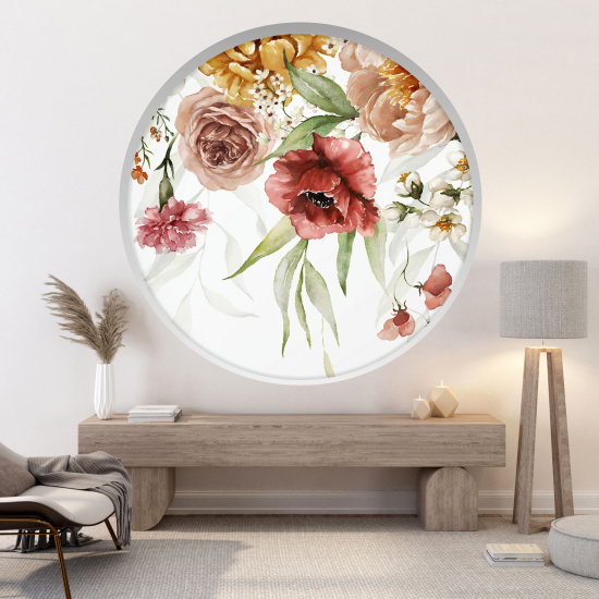 Vinilo Adhesivo Decorativo trampantojo 3D - Flores