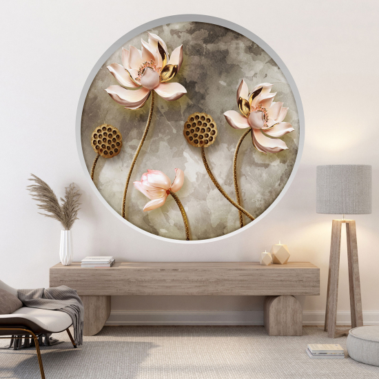 Vinilo Adhesivo Decorativo trampantojo 3D - Flores