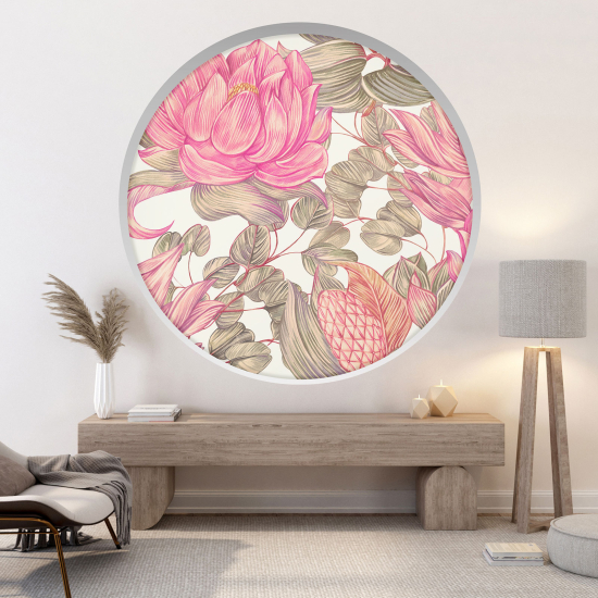 Vinilo Adhesivo Decorativo trampantojo 3D - Flores
