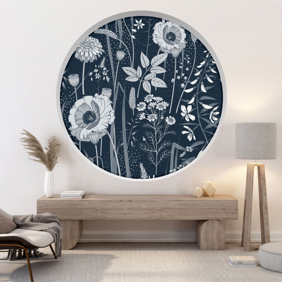 Vinilo Adhesivo Decorativo trampantojo 3D - Flores
