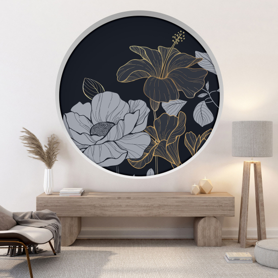 Vinilo Adhesivo Decorativo trampantojo 3D - Flores