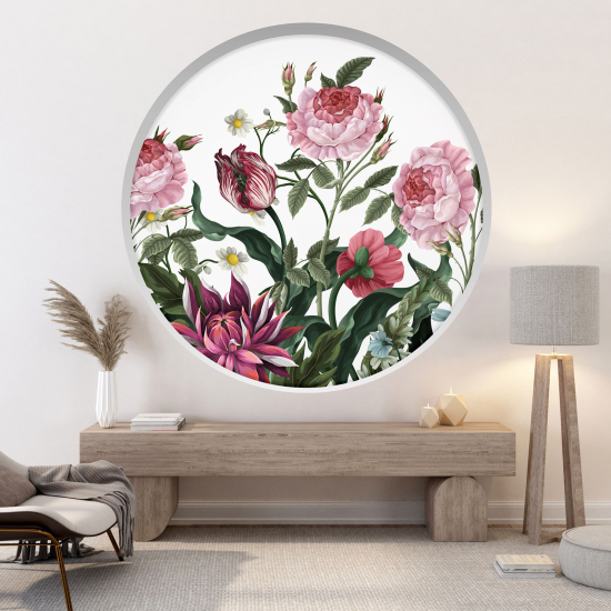 Vinilo Adhesivo Decorativo trampantojo 3D - Flores
