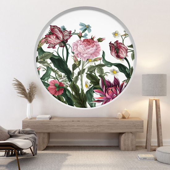Vinilo Adhesivo Decorativo trampantojo 3D - Flores