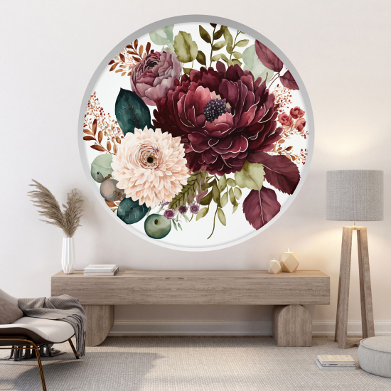 Vinilo Adhesivo Decorativo trampantojo 3D - Flores