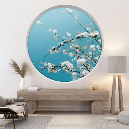 Vinilo Adhesivo Decorativo trampantojo 3D - Flores