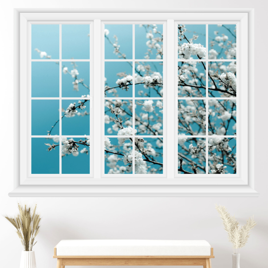 Vinilo Adhesivo Decorativo trampantojo 3D - Flores