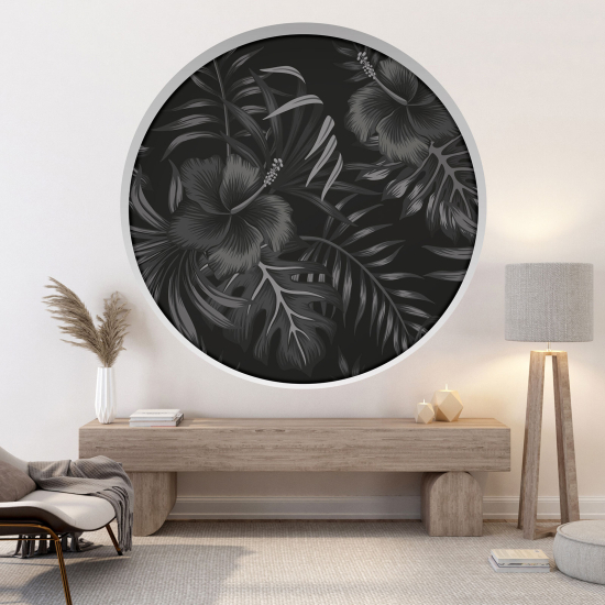Vinilo Adhesivo Decorativo trampantojo 3D - Flores tropicales