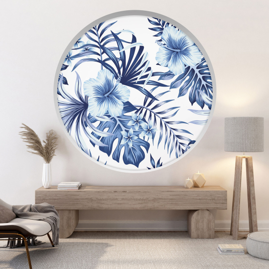 Vinilo Adhesivo Decorativo trampantojo 3D - Flores tropicales