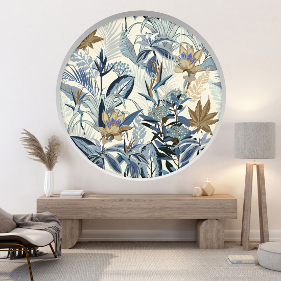 Vinilo Adhesivo Decorativo trampantojo 3D - Flores tropicales