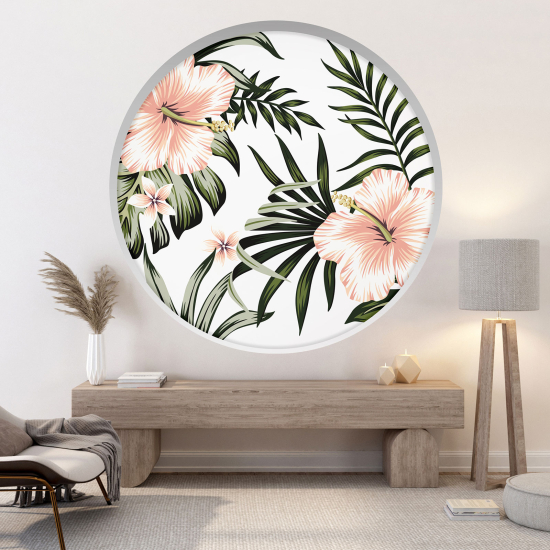 Vinilo Adhesivo Decorativo trampantojo 3D - Flores Tropicales