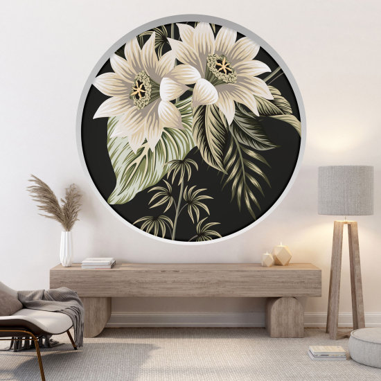 Vinilo Adhesivo Decorativo trampantojo 3D - Flores Tropicales
