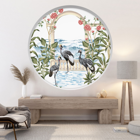 Vinilo Adhesivo Decorativo trampantojo 3D - Garzas