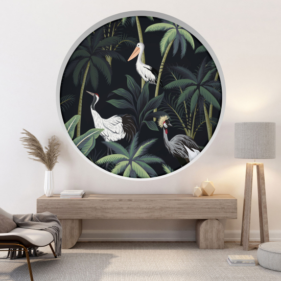 Vinilo Adhesivo Decorativo trampantojo 3D - Garzas