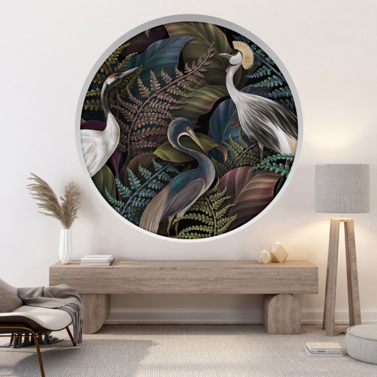 Vinilo Adhesivo Decorativo trampantojo 3D - Garzas