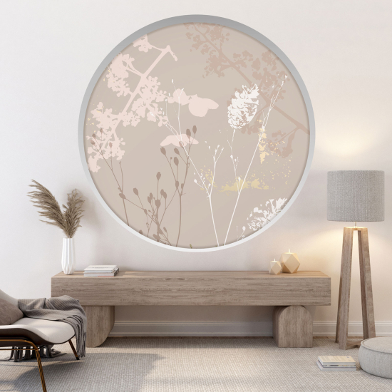 Vinilo Adhesivo Decorativo trampantojo 3D - Hojas