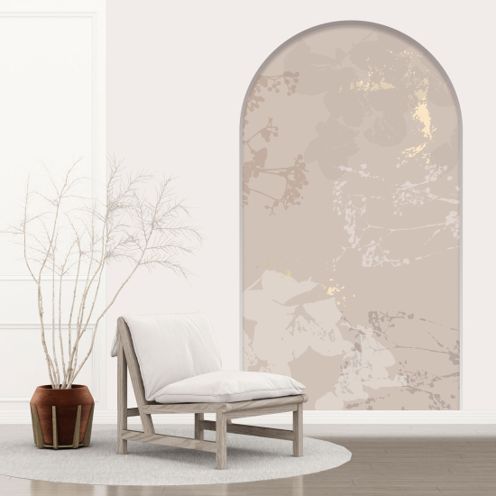 Vinilo Adhesivo Decorativo trampantojo 3D - Hojas Abstractas