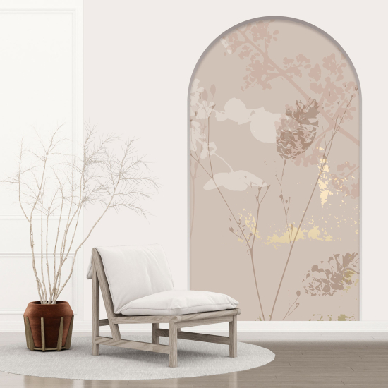 Vinilo Adhesivo Decorativo trampantojo 3D - Hojas Abstractas