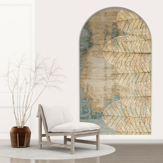 Vinilo Adhesivo Decorativo trampantojo 3D - Hojas Abstractas