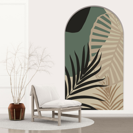 Vinilo Adhesivo Decorativo trampantojo 3D - Hojas Abstractas