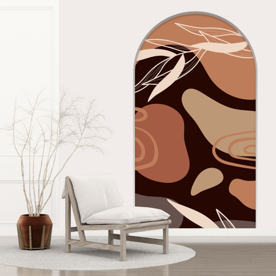 Vinilo Adhesivo Decorativo trampantojo 3D - Hojas Abstractas
