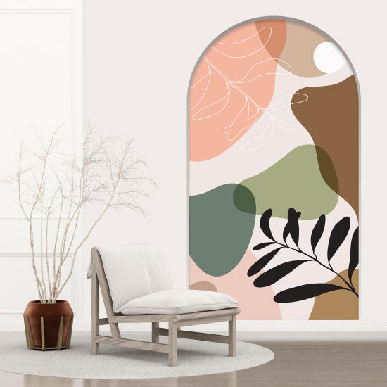Vinilo Adhesivo Decorativo trampantojo 3D - Hojas Abstractas