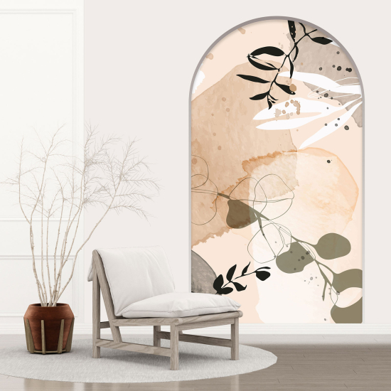 Vinilo Adhesivo Decorativo trampantojo 3D - Hojas Abstractas