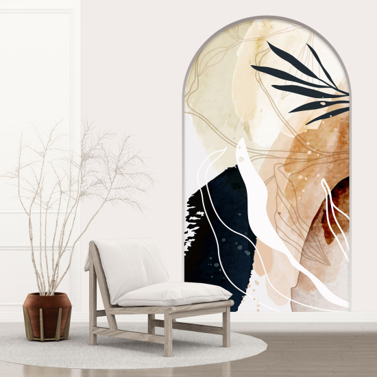 Vinilo Adhesivo Decorativo trampantojo 3D - Hojas Abstractas