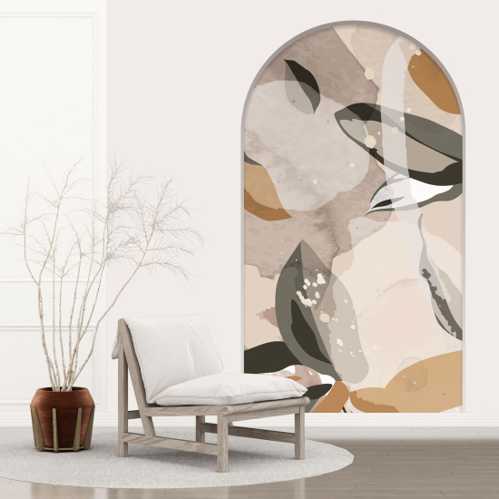 Vinilo Adhesivo Decorativo trampantojo 3D - Hojas Abstractas