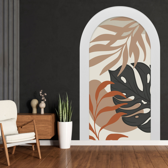 Vinilo Adhesivo Decorativo trampantojo 3D - Hojas Tropicales