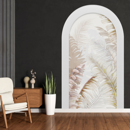 Vinilo Adhesivo Decorativo trampantojo 3D - Hojas Tropicales