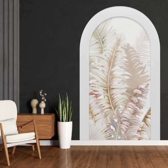 Vinilo Adhesivo Decorativo trampantojo 3D - Hojas Tropicales