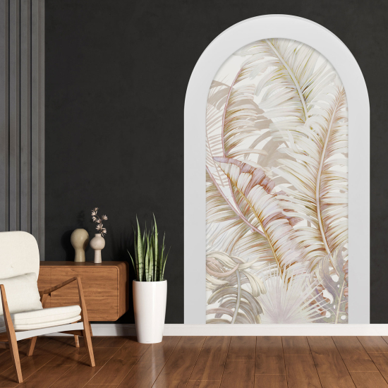 Vinilo Adhesivo Decorativo trampantojo 3D - Hojas Tropicales