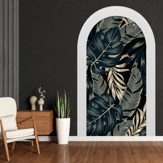 Vinilo Adhesivo Decorativo trampantojo 3D - Hojas Tropicales
