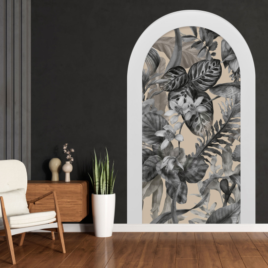 Vinilo Adhesivo Decorativo trampantojo 3D - Hojas Tropicales