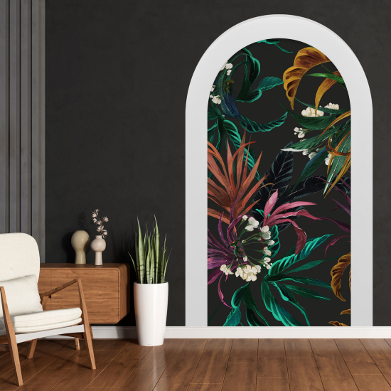 Vinilo Adhesivo Decorativo trampantojo 3D - Hojas Tropicales