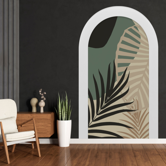 Vinilo Adhesivo Decorativo trampantojo 3D - Hojas Tropicales