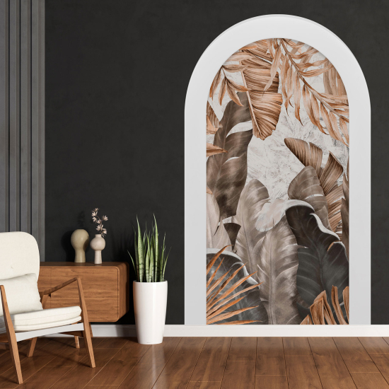 Vinilo Adhesivo Decorativo trampantojo 3D - Hojas Tropicales