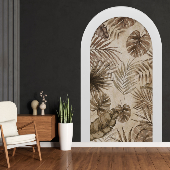 Vinilo Adhesivo Decorativo trampantojo 3D - Hojas Tropicales