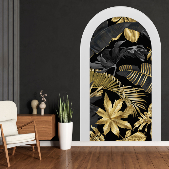 Vinilo Adhesivo Decorativo trampantojo 3D - Hojas Tropicales