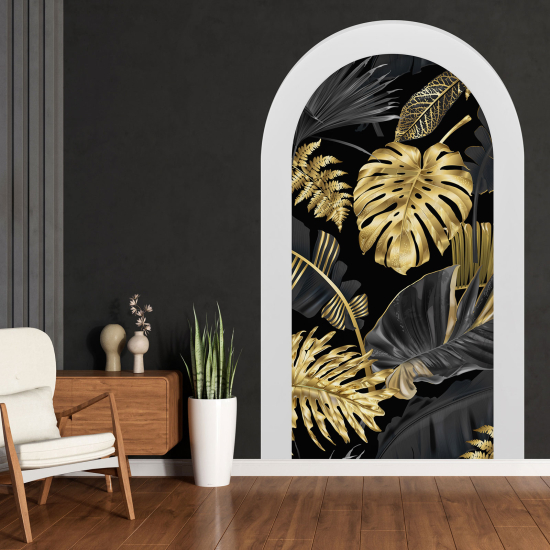 Vinilo Adhesivo Decorativo trampantojo 3D - Hojas Tropicales