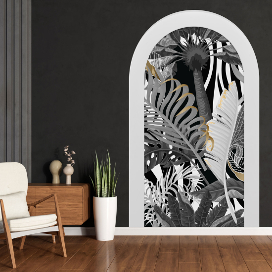 Vinilo Adhesivo Decorativo trampantojo 3D - Hojas Tropicales