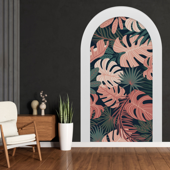 Vinilo Adhesivo Decorativo trampantojo 3D - Hojas Tropicales