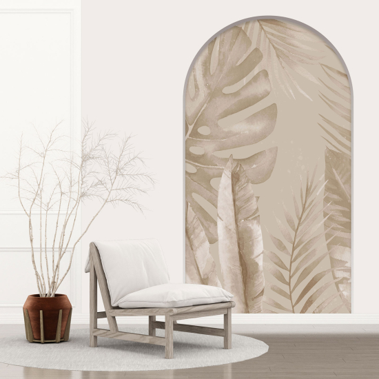 Vinilo Adhesivo Decorativo trampantojo 3D - Hojas Tropicales