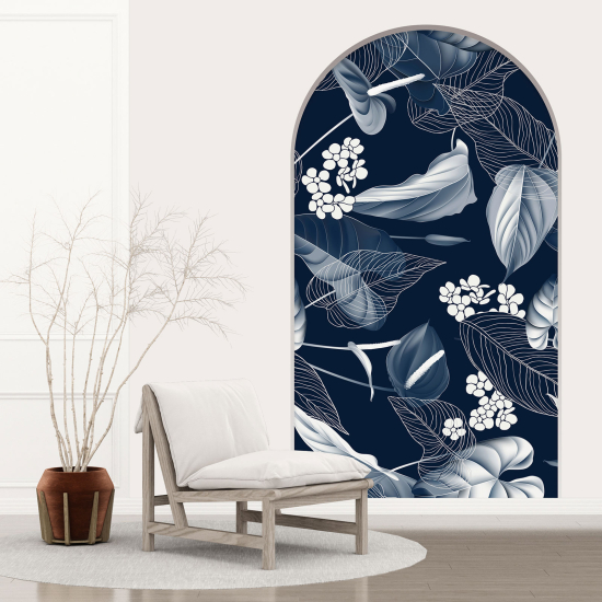 Vinilo Adhesivo Decorativo trampantojo 3D - Hojas Tropicales
