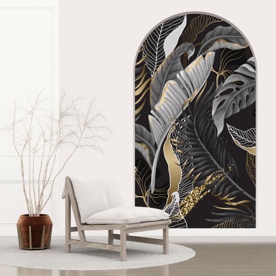 Vinilo Adhesivo Decorativo trampantojo 3D - Hojas Tropicales